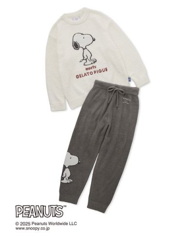 【PEANUTS】ベビモコジャガードプルオーバー&ロングパンツセット