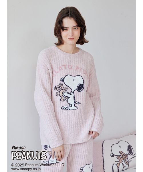 *限定1点【PEANUTS】 SNOOPY BEAR ジャガードプルオーバー PEANUTS】SNOOPY×BEAR ジャガードプルオーバー(507769679)|阪急