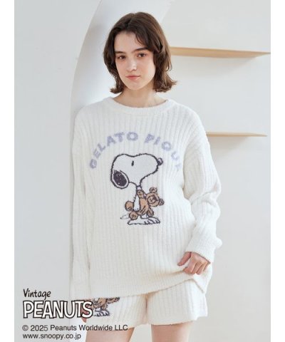 【PEANUTS】SNOOPY×BEAR ジャガードプルオーバー