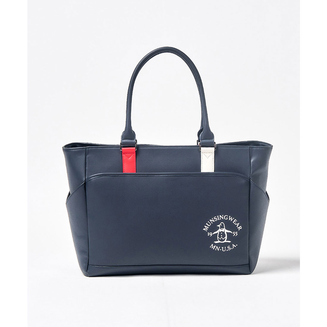 Munsingwear(ings) 合皮素材トートバッグ ネイビー F Munsingwear(ings) 合皮素材トートバッグ ネイビー F
