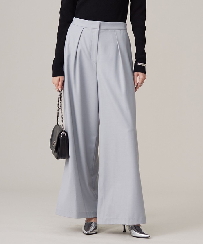 iCB アイシービー ガウチョパンツ パンツ 11号 グレー系｜パンツ｜ICB