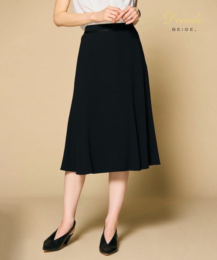 BEIGE 【洗える】CINDY / フレアスカート BLACK×BLACK 0 BEIGE 【洗える】CINDY / フレアスカート BLACK×BLACK 0