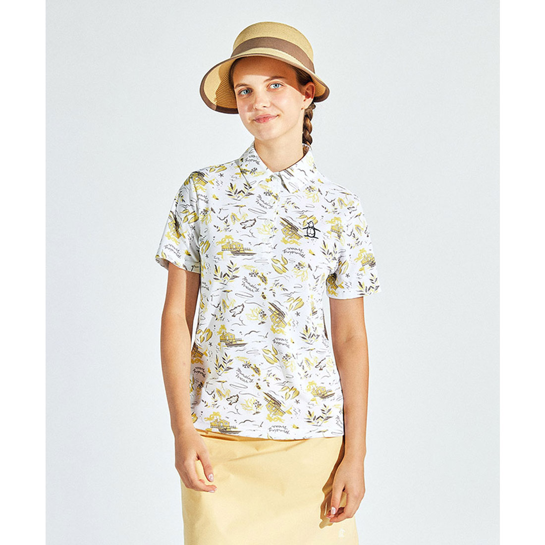 Munsingwear(ings) マンシングウェア Munsingwear Sunscreen NIR フィラシス ホワイト L Munsingwear(ings) マンシングウェア Munsingwear Sunscreen NIR フィラシス ホワイト L