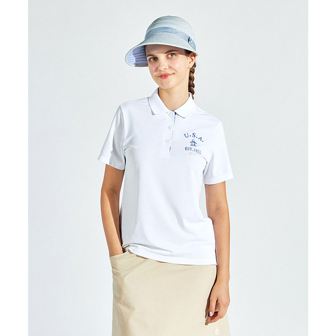 Munsingwear(ings) マンシングウェア Munsingwear Sunscreen NIR フィラシス ホワイト L Munsingwear(ings) マンシングウェア Munsingwear Sunscreen NIR フィラシス ホワイト L