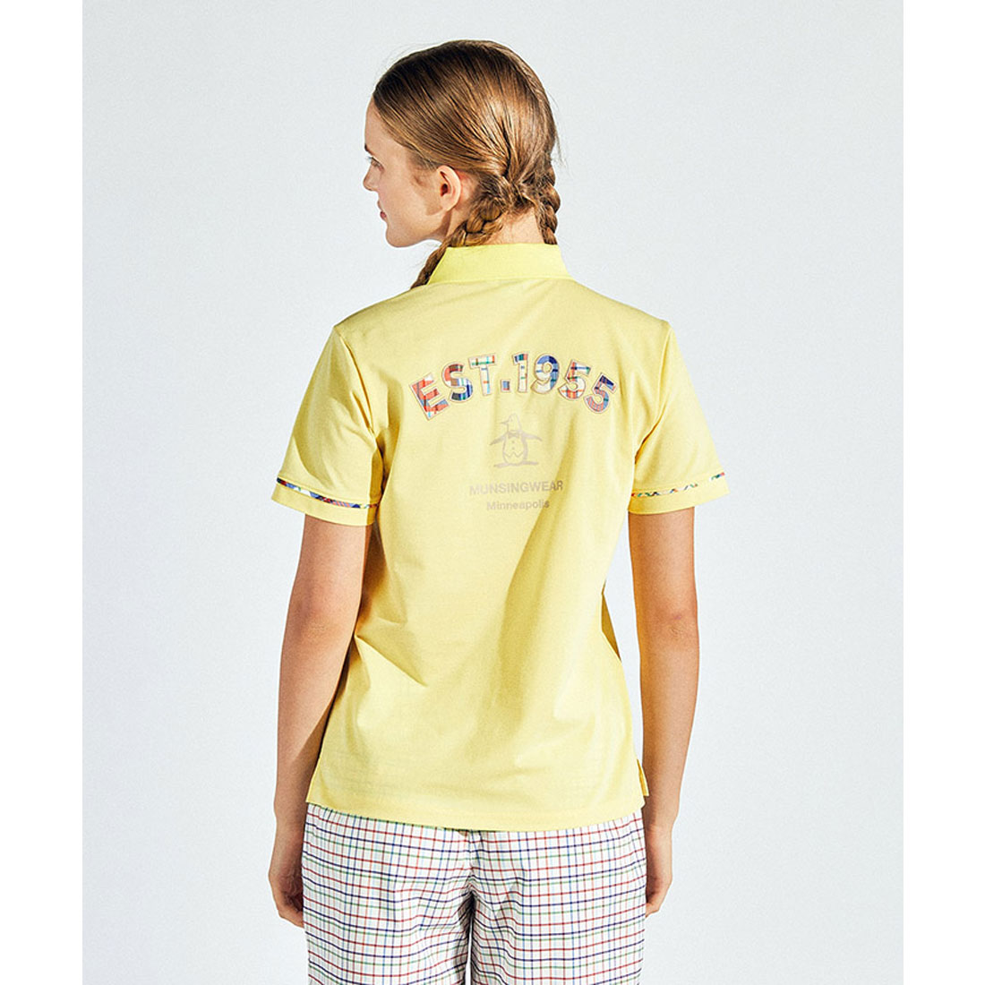 Munsingwear(ings) マンシングウェア Munsingwear 鹿子半袖シャツ イエロー M Munsingwear(ings) マンシングウェア Munsingwear 鹿子半袖シャツ イエロー M