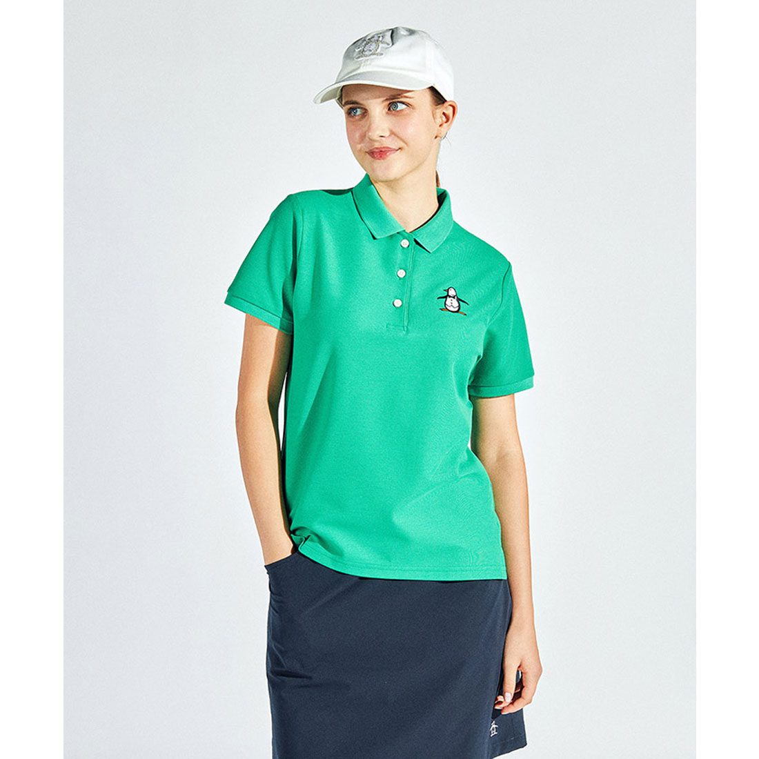 Munsingwear(ings) マンシングウェア Munsingwear 【70周年記念】アーカイブビッグロゴペ グリーン 3L Munsingwear(ings) マンシングウェア Munsingwear 【70周年記念】アーカイブビッグロゴペ グリーン 3L