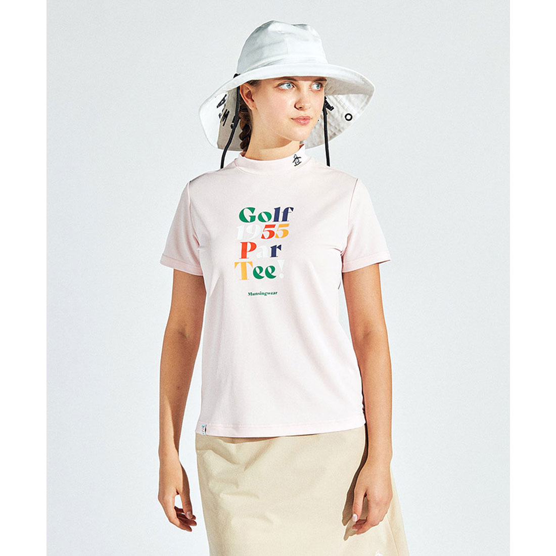 16500円★マンシングウェア サンスクリーン半袖シャツ★LL Munsingwear SUNSCREENサッカーストライプテーラーカラー半袖