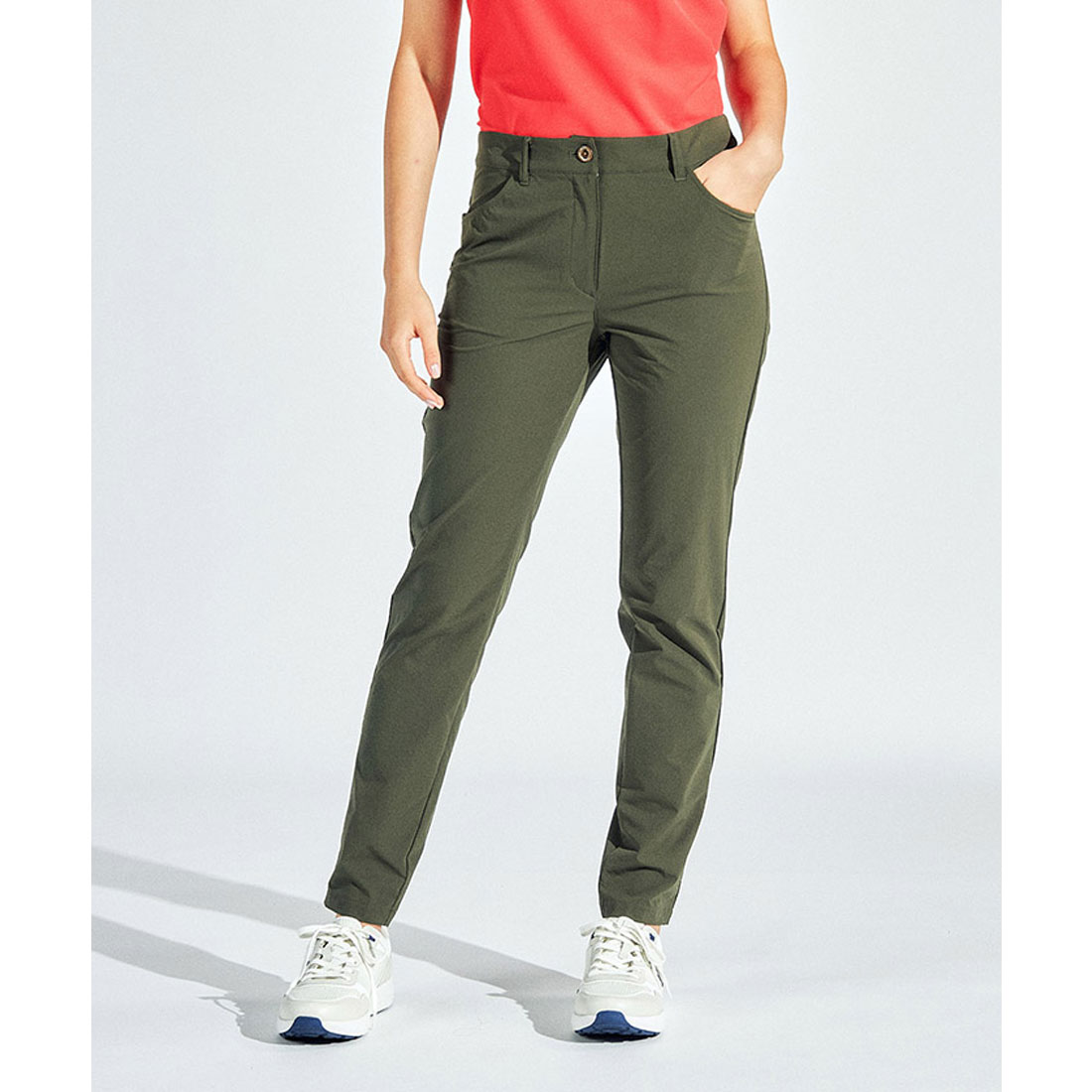 Munsingwear(ings) マンシングウェア Munsingwear はっ水ストレッチダブルクロスパンツ 9 カーキ 9 Munsingwear(ings) マンシングウェア Munsingwear はっ水ストレッチダブルクロスパンツ 9 カーキ 9