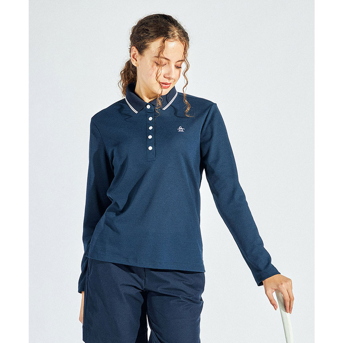 Munsingwear(ings) マンシングウェア Munsingwear Sunscreen NIR フィラシス ネイビー L Munsingwear(ings) マンシングウェア Munsingwear Sunscreen NIR フィラシス ネイビー L