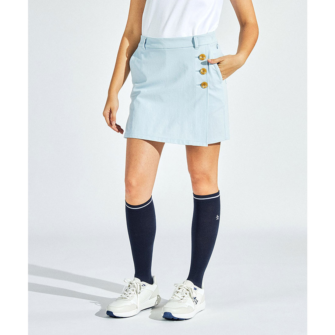 Munsingwear(ings) マンシングウェア Munsingwear 360° Series ストレッチスカ サックス 7 Munsingwear(ings) マンシングウェア Munsingwear 360° Series ストレッチスカ サックス 7