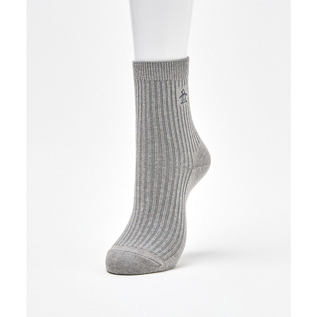 Munsingwear(ings) マンシングウェア Munsingwear クルー丈 ワンポイントソックス【返品不 ライトグレー 22-24 Munsingwear(ings) マンシングウェア Munsingwear クルー丈 ワンポイントソックス【返品不 ライトグレー 22-24