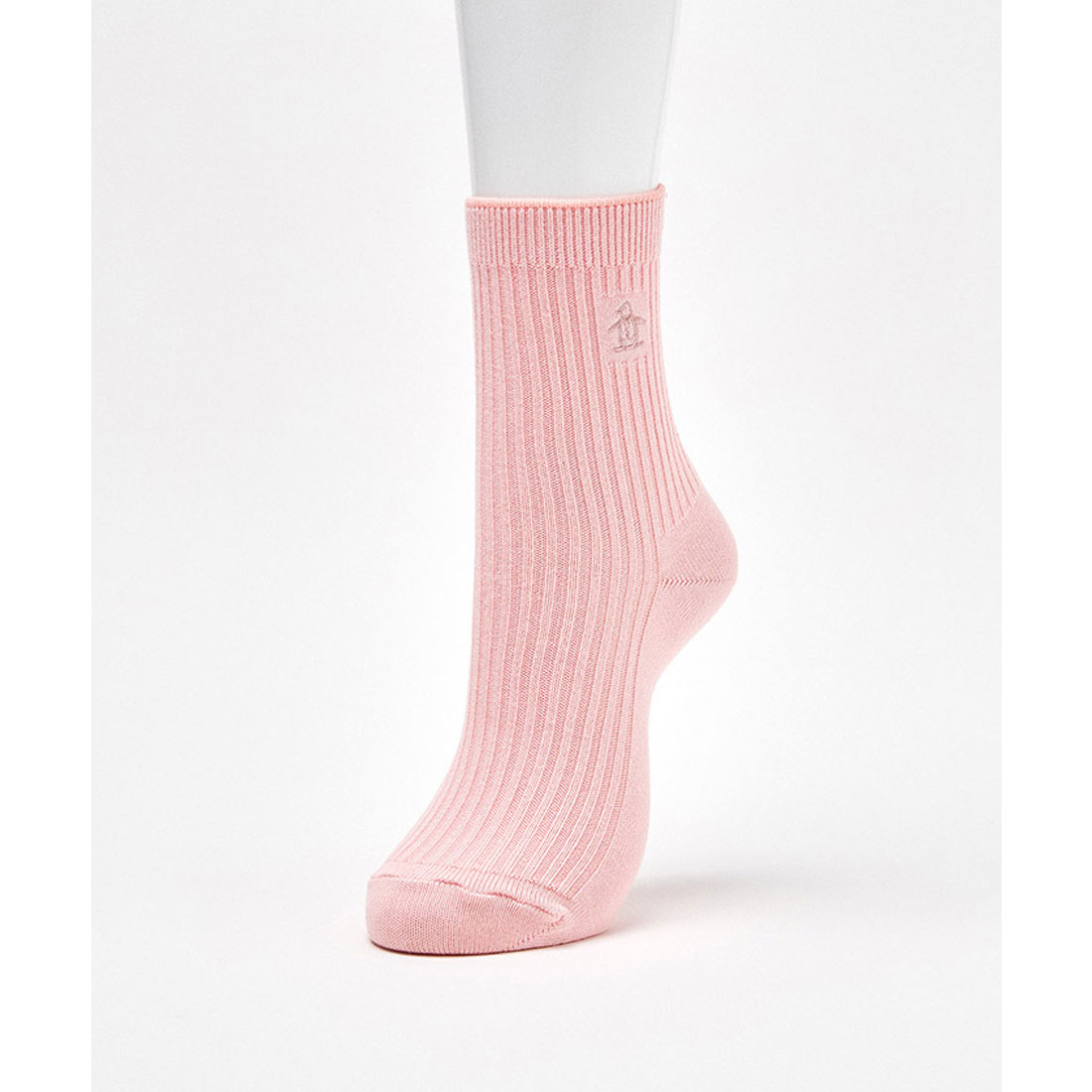 Munsingwear(ings) マンシングウェア Munsingwear クルー丈 ワンポイントソックス【返品不 ピンク 22-24 Munsingwear(ings) マンシングウェア Munsingwear クルー丈 ワンポイントソックス【返品不 ピンク 22-24