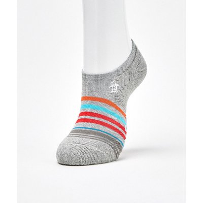 マンシングウェア Munsingwear スニーカーイン マルチボーダーソックス