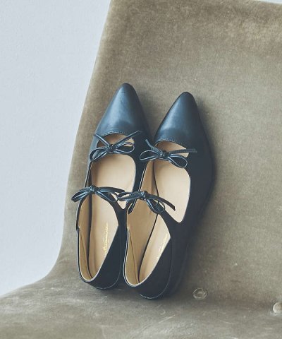 【販売店舗限定】ダブルリボンポインテッドパンプス