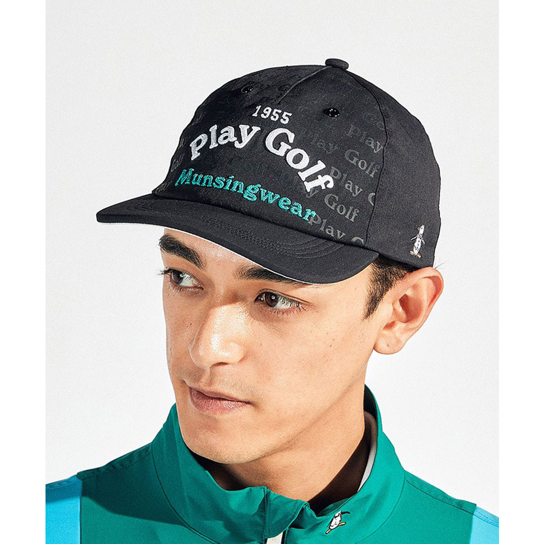 Munsingwear(ings) ロゴプリント 3D刺しゅうキャップ ブラック F Munsingwear(ings) ロゴプリント 3D刺しゅうキャップ ブラック F