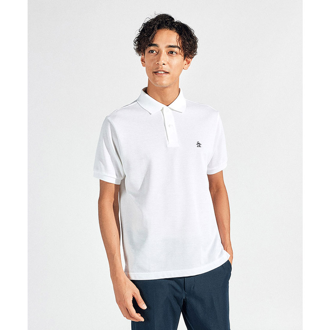 Munsingwear 10 YEARS POLO SHIRTS LL ホワイト Munsingwear 10 YEARS LONG SLEEVE POLO SHIRTS -デサントストア