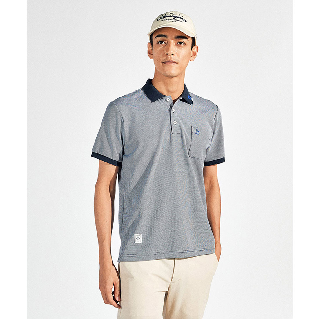 Munsingwear(ings) マンシングウェア Munsingwear サンスクリーンNIRドット鹿の子半袖ポ ネイビー M Munsingwear(ings) マンシングウェア Munsingwear サンスクリーンNIRドット鹿の子半袖ポ ネイビー M