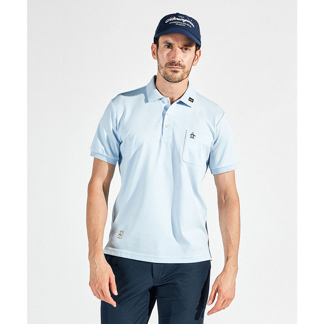 Munsingwear(ings) マンシングウェア Munsingwear サンスクリーンNIRドット鹿の子半袖ポ サックス LL Munsingwear(ings) マンシングウェア Munsingwear サンスクリーンNIRドット鹿の子半袖ポ サックス LL