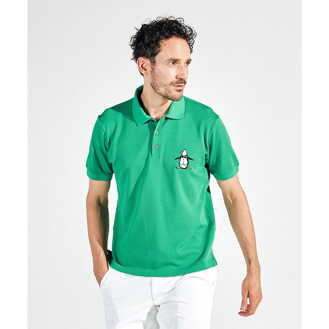 Munsingwear(ings) マンシングウェア Munsingwear 【70周年】アーカイブペンギン半袖ポロ グリーン M Munsingwear(ings) マンシングウェア Munsingwear 【70周年】アーカイブペンギン半袖ポロ グリーン M