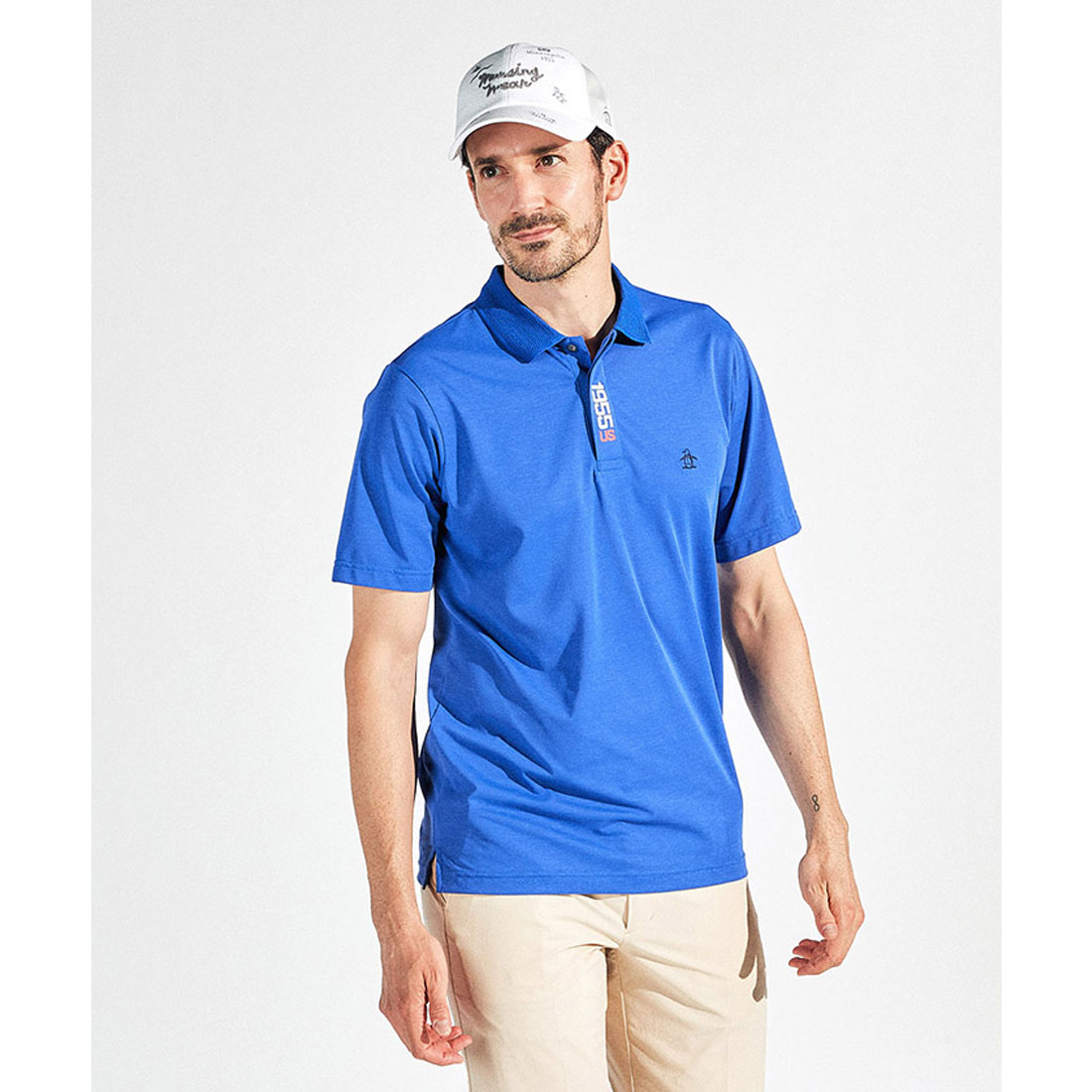Munsingwear(ings) マンシングウェア Munsingwear サンスクリーンNIRストレッチ天竺半袖 ブルー L Munsingwear(ings) マンシングウェア Munsingwear サンスクリーンNIRストレッチ天竺半袖 ブルー L