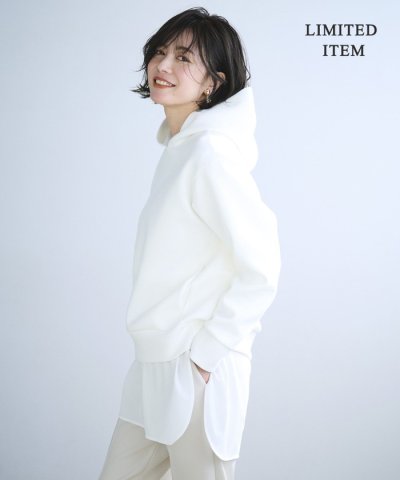 【WEB限定・洗える】ソフトダンボール フーディ プルオーバー