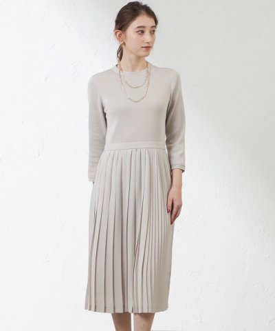 布帛コンビニットワンピワンピース