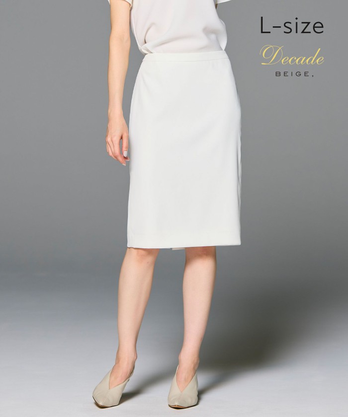 BEIGE 【洗える・L−size】LUIZA / タイトスカート WHITE 10 BEIGE 【洗える・L−size】LUIZA / タイトスカート WHITE 10