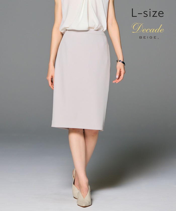 BEIGE 【洗える・L−size】LUIZA / タイトスカート L. GREY 10 BEIGE 【洗える・L−size】LUIZA / タイトスカート L. GREY 10