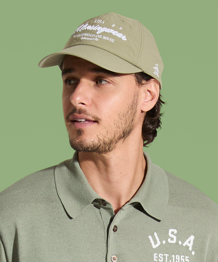 Munsingwear(ings) 『オニペジ』ロングバイザーベースボールキャップ カーキ M Munsingwear(ings) 『オニペジ』ロングバイザーベースボールキャップ カーキ M