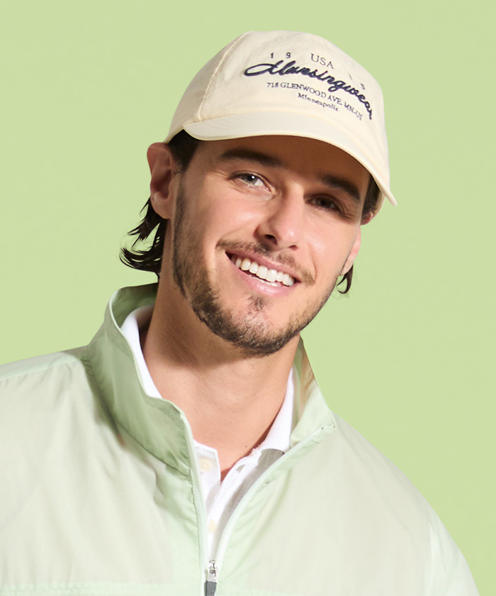 Munsingwear(ings) 『オニペジ』ロングバイザーベースボールキャップ ホワイト L Munsingwear(ings) 『オニペジ』ロングバイザーベースボールキャップ ホワイト L