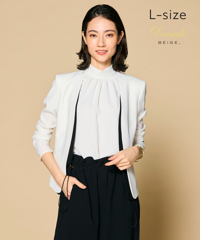 L－size】CINDY / ダブルカラージャケット(507800507)｜阪急