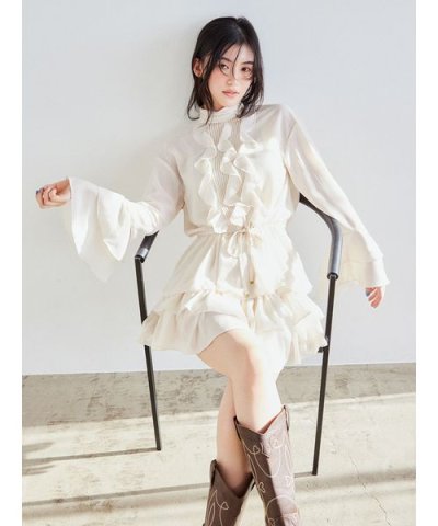 シフォンフリルセットアップ