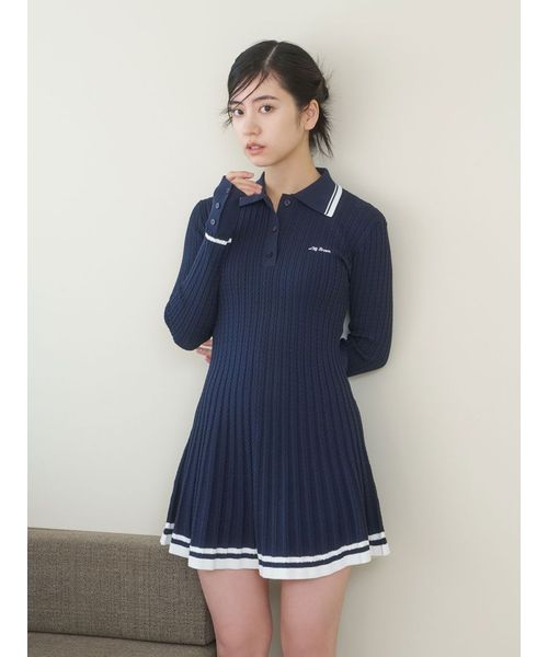ポロニットミニワンピース(507803354)|阪急百貨店公式通販 ポロニットミニワンピース(507803354)|阪急百貨店公式通販
