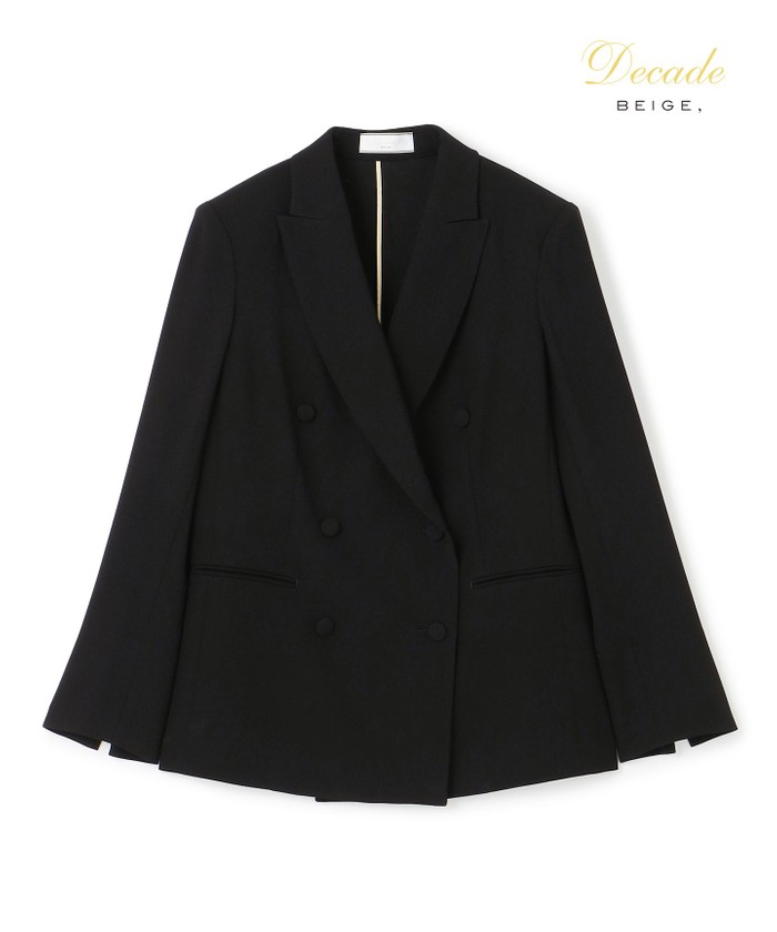 BEIGE 【洗える】CINDY / ダブルブレストジャケット BLACK 32 BEIGE 【洗える】CINDY / ダブルブレストジャケット BLACK 32