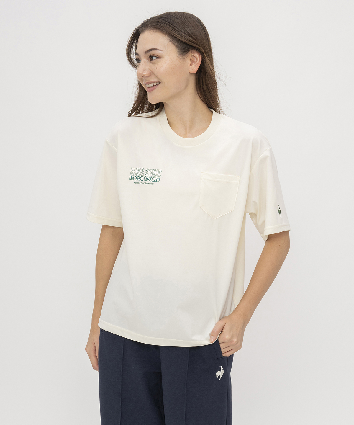lecoqsportif(ings) ルコックスポルティフ le coq sportif ヘランカボックスTシャツ ホワイト M lecoqsportif(ings) ルコックスポルティフ le coq sportif ヘランカボックスTシャツ ホワイト M