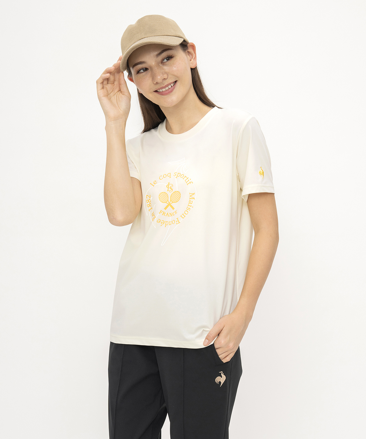 lecoqsportif(ings) ルコックスポルティフ le coq sportif ヘランカサンスクリーンNIR ホワイト M lecoqsportif(ings) ルコックスポルティフ le coq sportif ヘランカサンスクリーンNIR ホワイト M