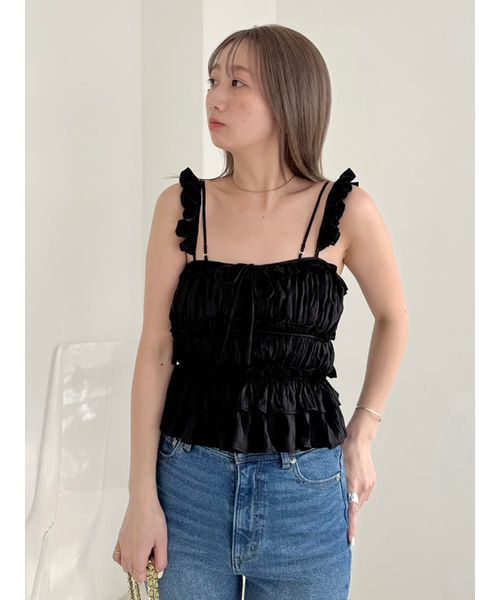 新作新品♥️ SNIDEL ボリュームキャミトップス SNIDEL（スナイデル）の「ボリュームキャミトップス