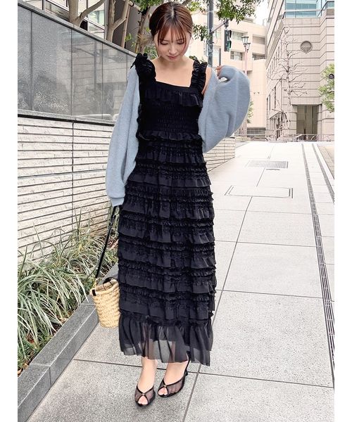 ショルダーリボンキャミワンピース(507805774)｜阪急百貨店公式