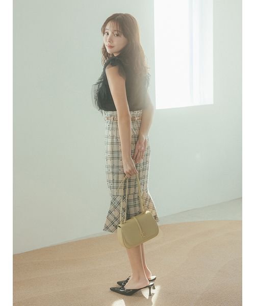 ベルテッドミドルレングスタイトスカート(507805785)｜阪急百貨店公式  