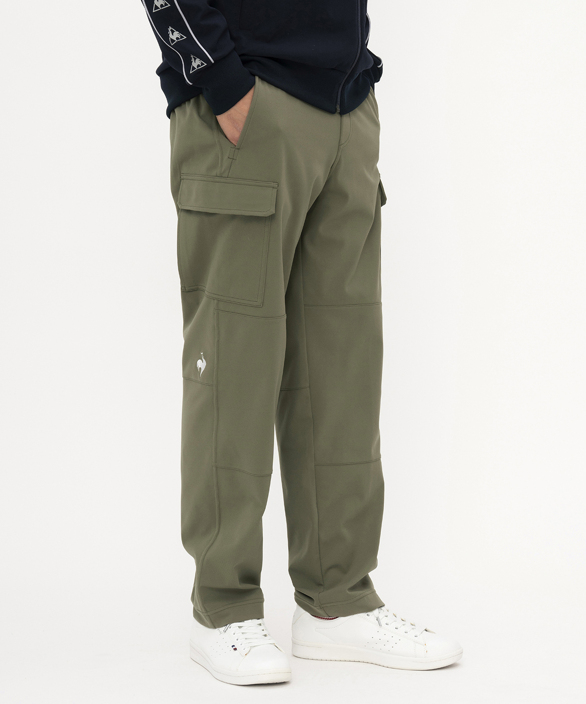 lecoqsportif(ings) ルコックスポルティフ le coq sportif ヘランカツイルロングパンツ カーキ XO lecoqsportif(ings) ルコックスポルティフ le coq sportif ヘランカツイルロングパンツ カーキ XO
