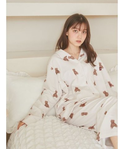 インレイハートベア柄シャツ