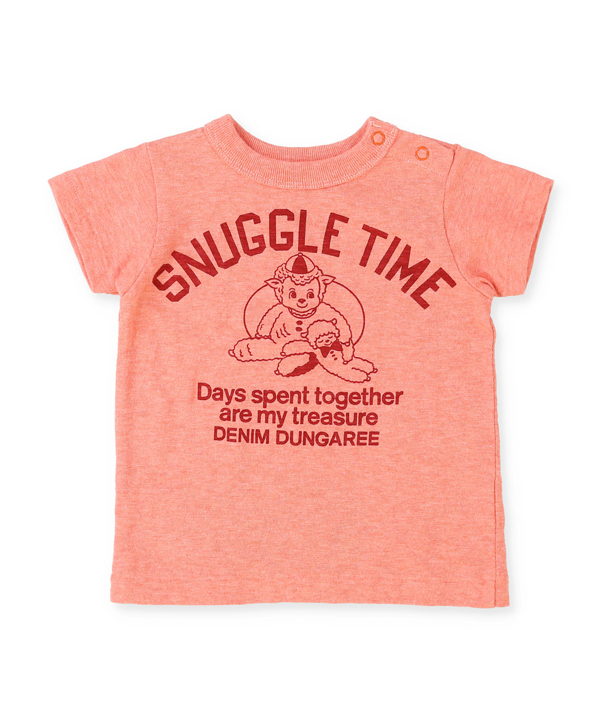 DENIMDUNGAREE デニムダンガリー DENIM DUNGAREE ME Baby Tee オレンジ BM(90)/90cm DENIMDUNGAREE デニムダンガリー DENIM DUNGAREE ME Baby Tee オレンジ BM(90)/90cm