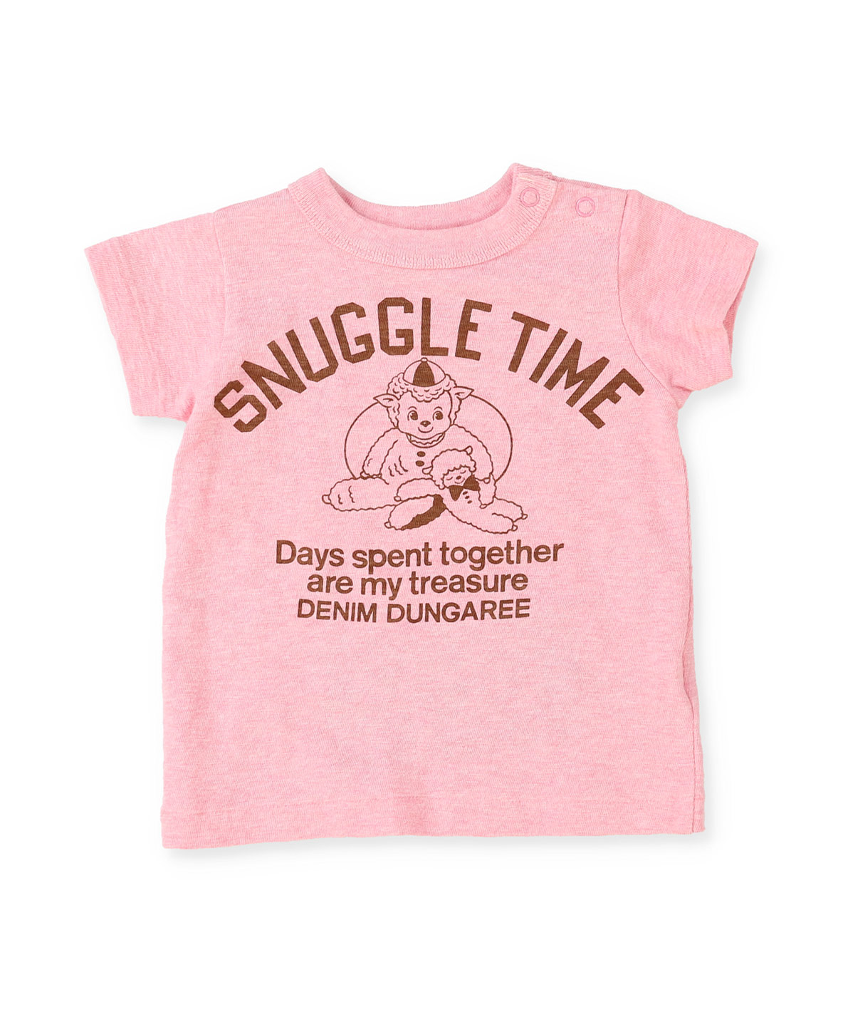 DENIMDUNGAREE デニムダンガリー DENIM DUNGAREE ME Baby Tee ピンク BM(90)/90cm DENIMDUNGAREE デニムダンガリー DENIM DUNGAREE ME Baby Tee ピンク BM(90)/90cm