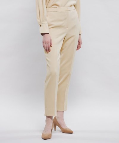 コンパクトダブルクロス テーパードパンツ