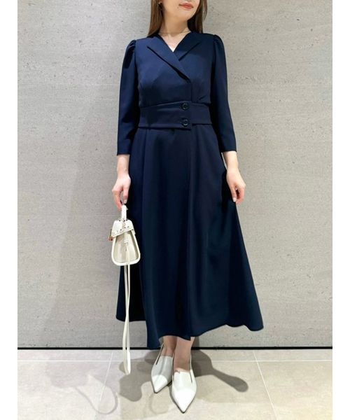 ベルトデザイントレンチ風ワンピース(507810704)｜阪急百貨店