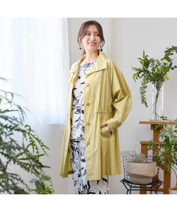 ピサーノ　グレーとライトブルーのロングコートとブラウス二枚セット　ピサーノ ピサーノ グレーとライトブルーのロングコートとブラウス二枚