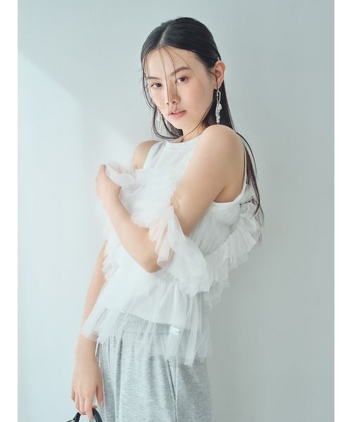 FRAY I.D チュールコンビ2way トップス FRAY I.D｜チュールコンビ2wayトップス | Rakuten Fashion(楽天