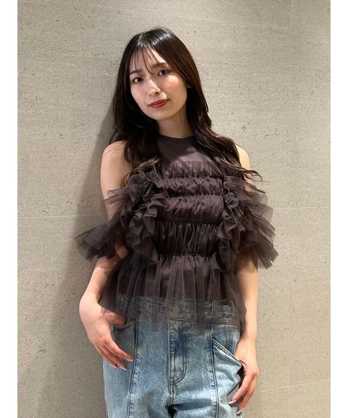 新品★FRAY I.D チュールコンビ2wayトップス チュールコンビ2wayトップス(507811969)｜阪急百貨店公式通販