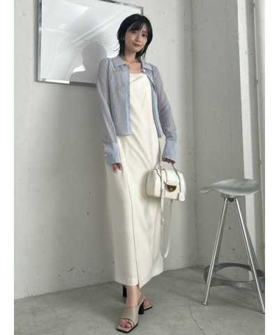 ドレープストレートキャミワンピース