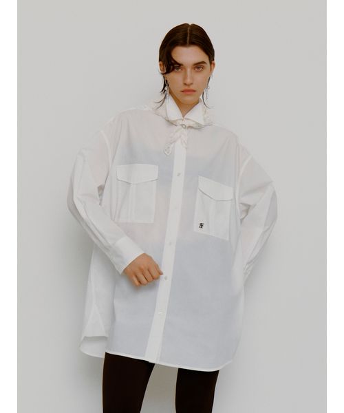 FRAYI. D ボーイフレンドシャツミニワンピース WHT F FRAYI. D ボーイフレンドシャツミニワンピース WHT F